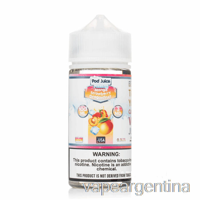 Congelar Mango Fresa Dragonfruit - Jugo De Vaina - 100ml 3mg Vape Argentina